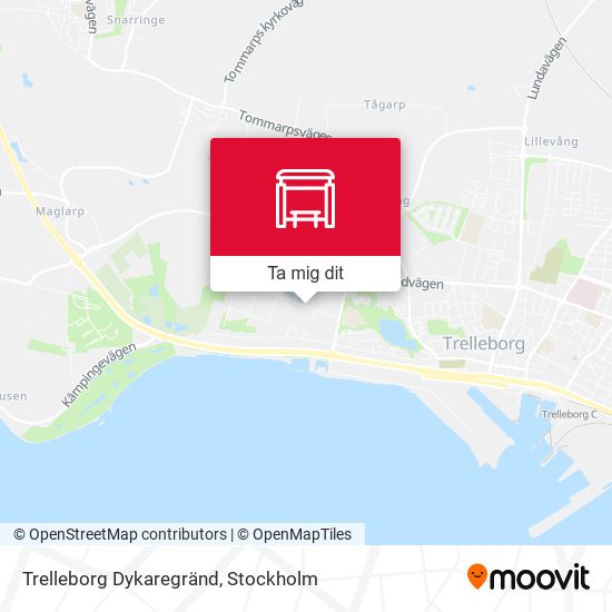 Trelleborg Dykaregränd karta