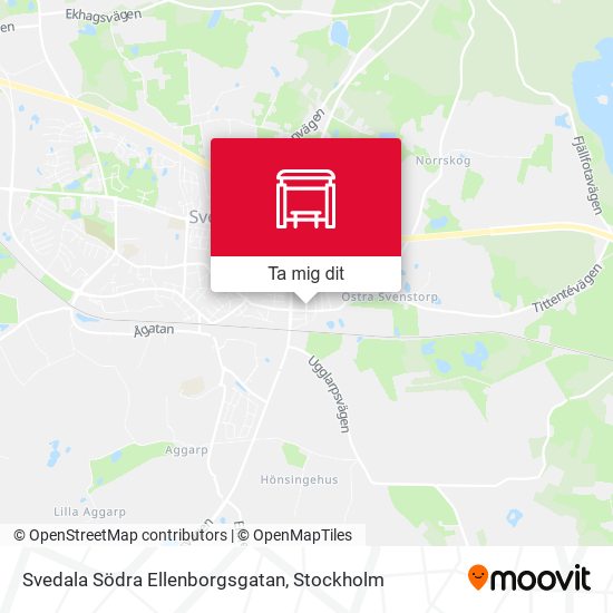 Svedala Södra Ellenborgsgatan karta