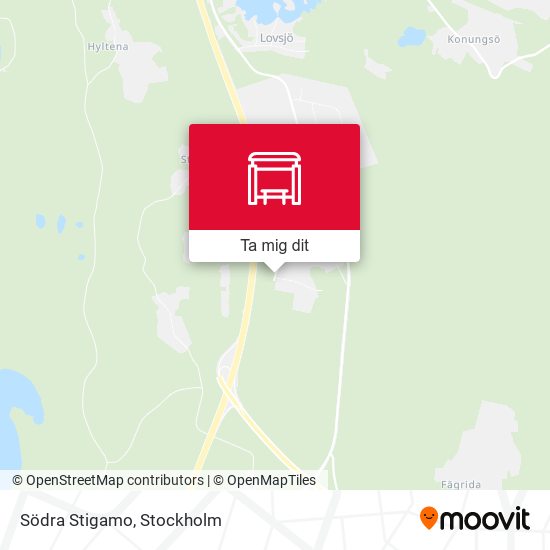 Södra Stigamo karta