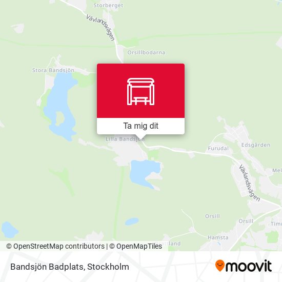 Bandsjön Badplats karta