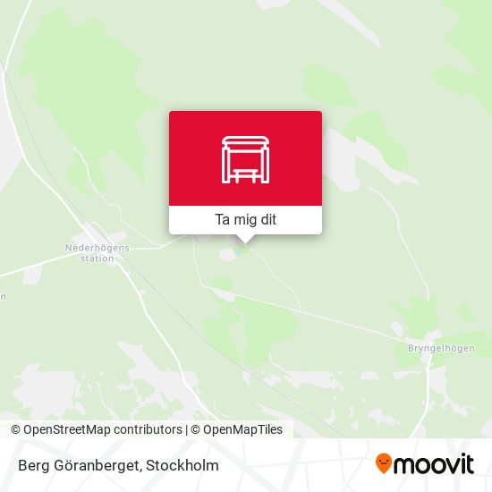 Berg Göranberget karta