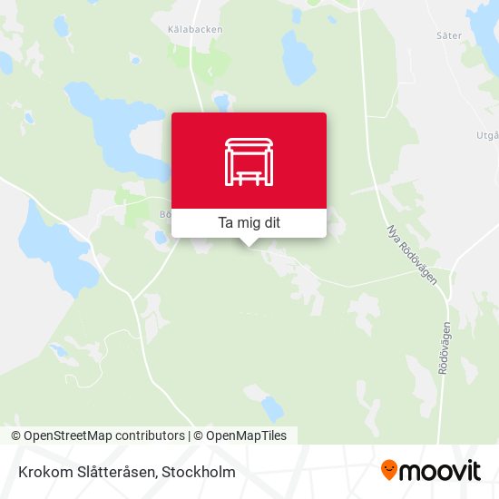 Krokom Slåtteråsen karta