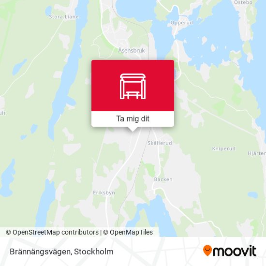 Brännängsvägen karta
