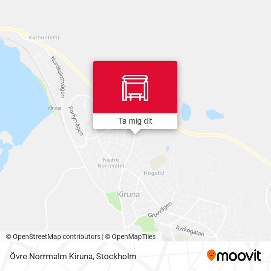 Övre Norrmalm Kiruna karta