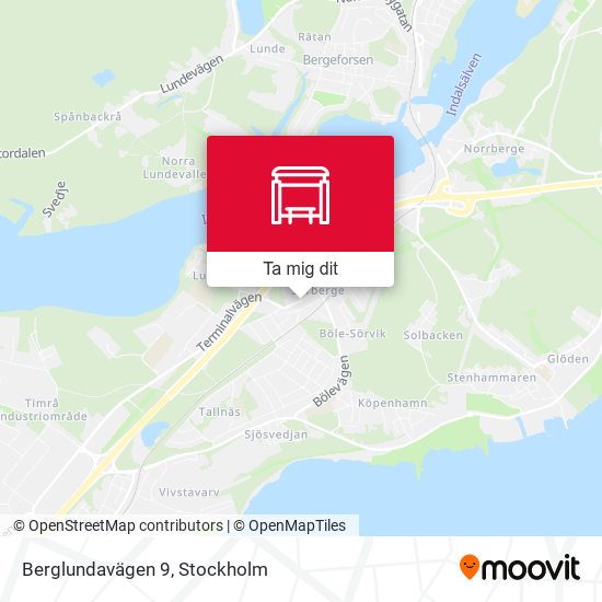 Berglundavägen 9 karta