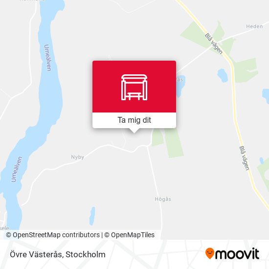 Övre Västerås karta