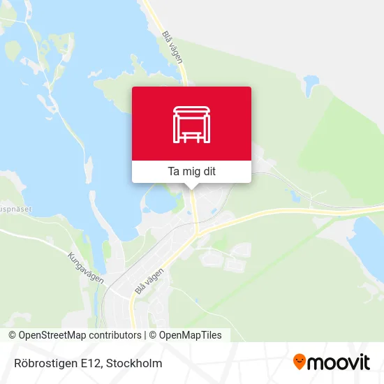 Röbrostigen E12 karta