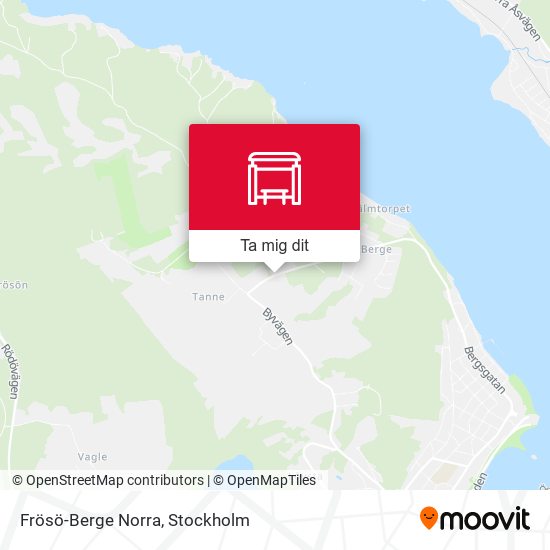 Frösö-Berge Norra karta