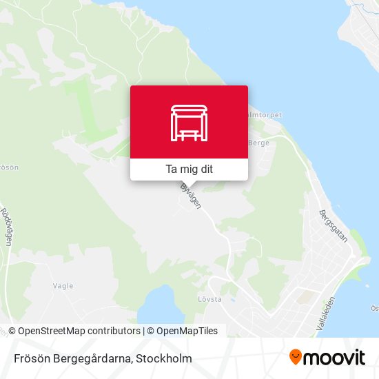 Frösön Bergegårdarna karta