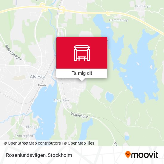 Rosenlundsvägen karta
