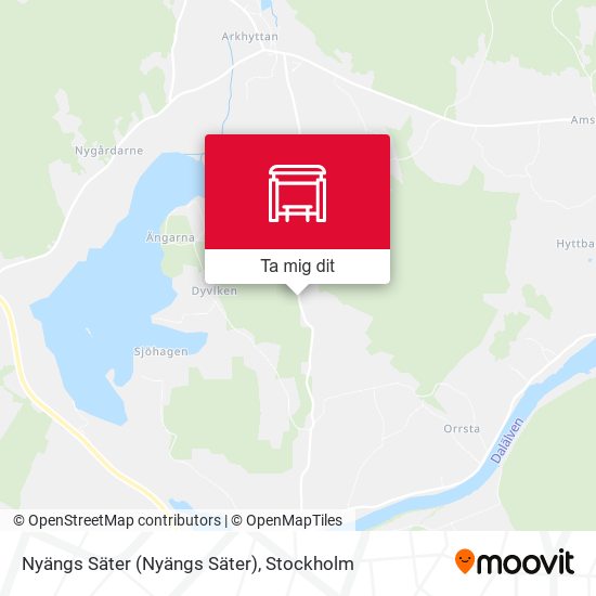 Nyängs Säter karta