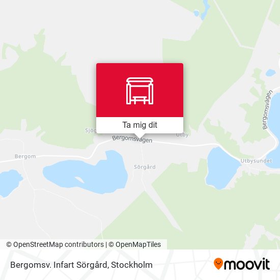 Bergomsv. Infart Sörgård karta