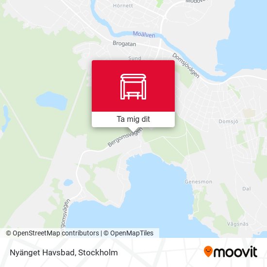 Nyänget Havsbad karta