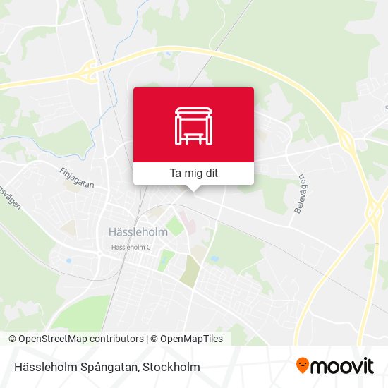 Hässleholm Spångatan karta