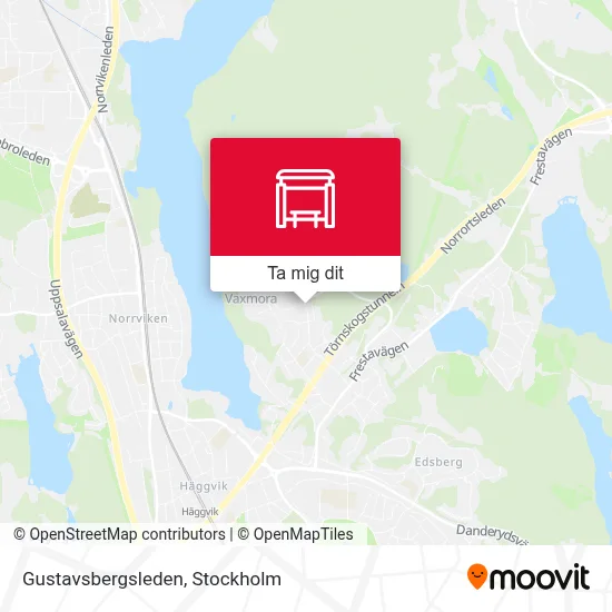 Gustavsbergsleden karta