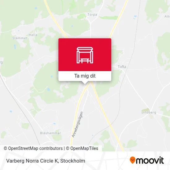 Varberg Norra Circle K karta