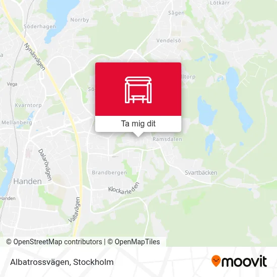 Albatrossvägen karta