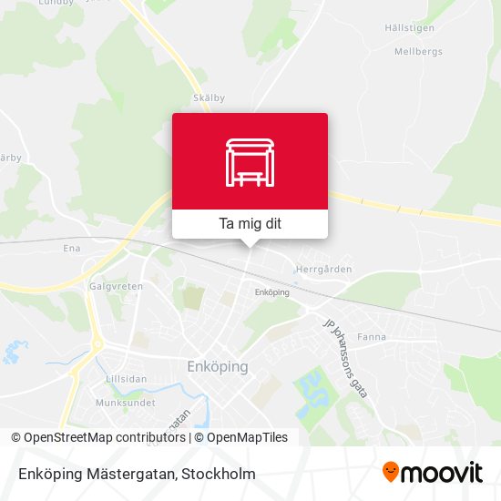 Enköping Mästergatan karta