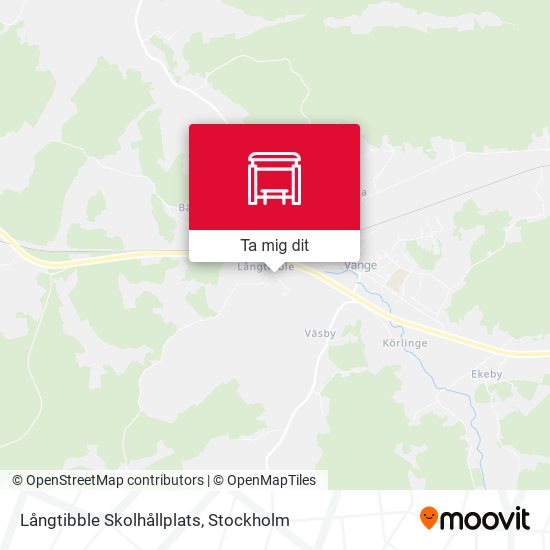 Långtibble Skolhållplats karta
