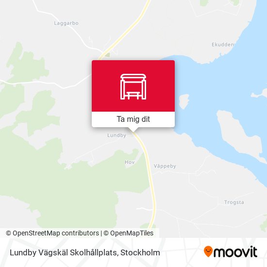 Lundby Vägskäl Skolhållplats karta