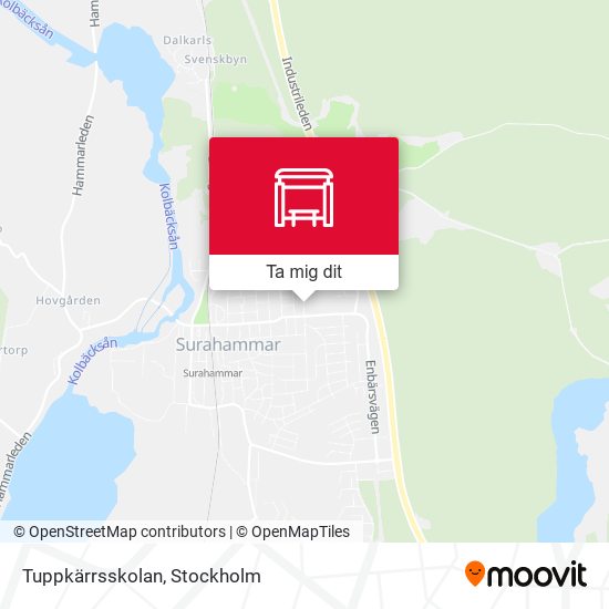 Tuppkärrsskolan karta