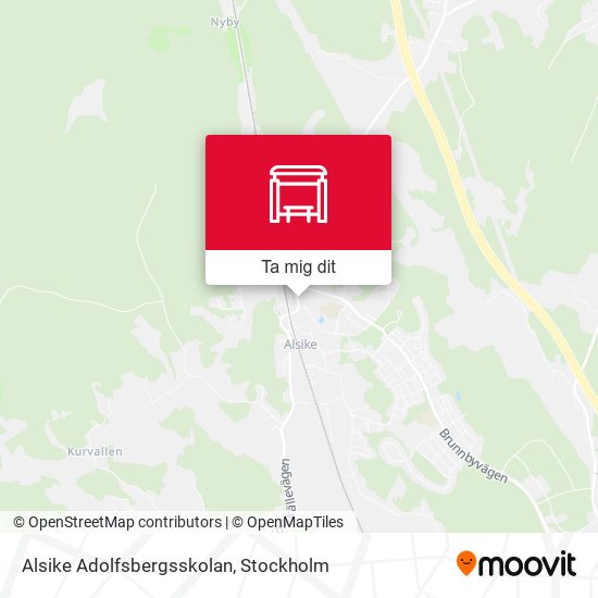 Alsike Adolfsbergsskolan karta