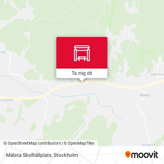 Mälsta Skolhållplats karta