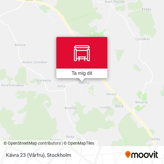 Kävra 23 (Vårfru) karta