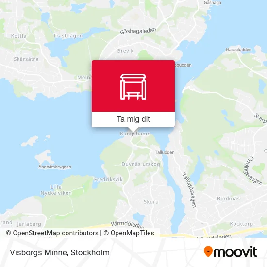 Visborgs Minne karta