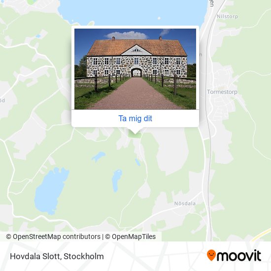 Hovdala Slott karta