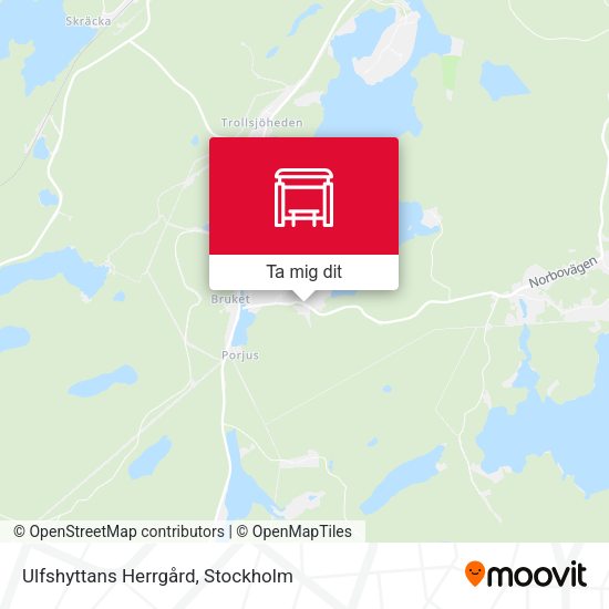 Ulfshyttans Herrgård karta