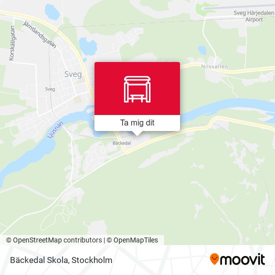 Bäckedal Skola karta