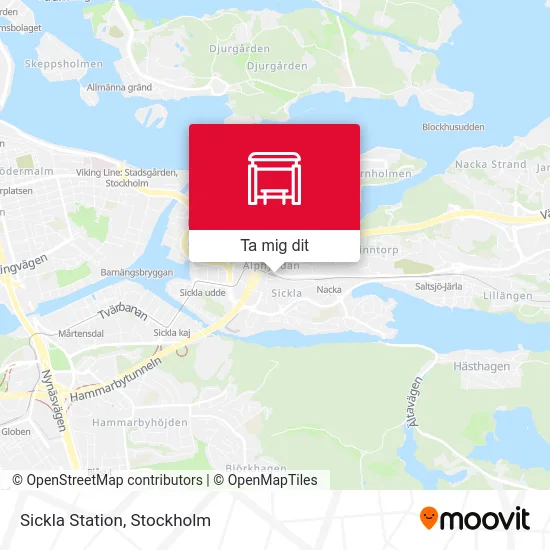 Sickla Station karta