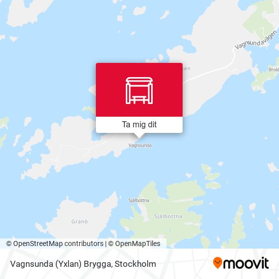Vagnsunda (Yxlan) Brygga karta
