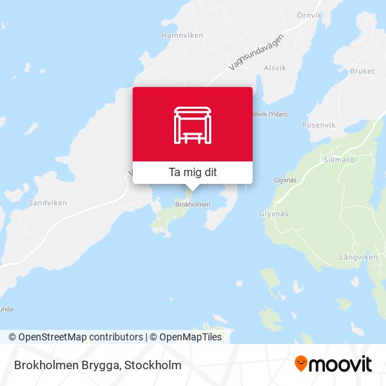 Brokholmen Brygga karta