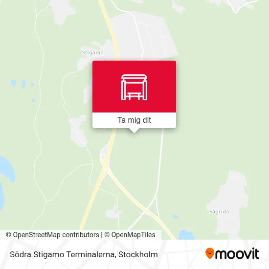 Södra Stigamo Terminalerna karta