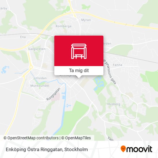 Enköping Östra Ringgatan karta