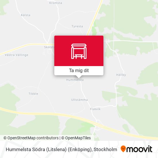 Hummelsta Södra (Litslena) (Enköping) karta