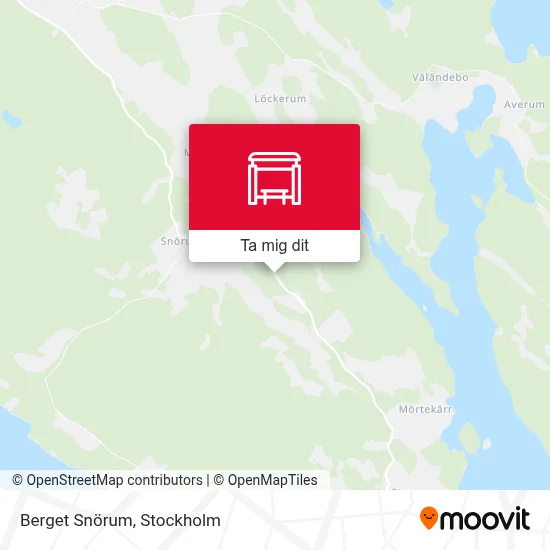 Berget Snörum karta