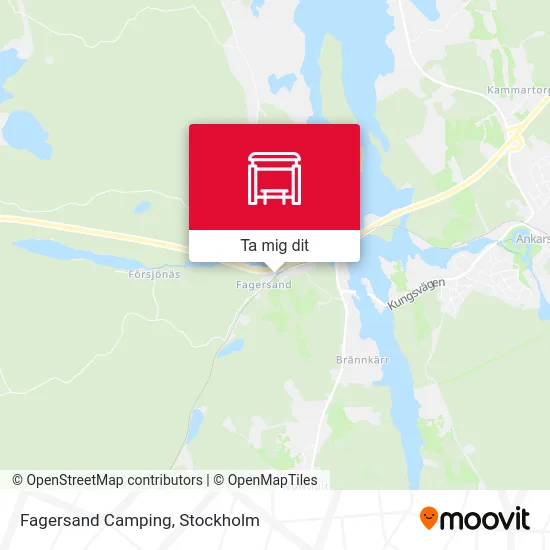 Fagersand Camping karta