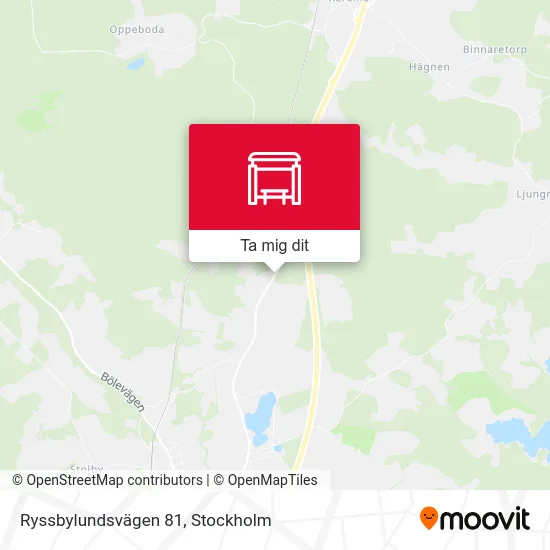 Ryssbylundsvägen 81 karta