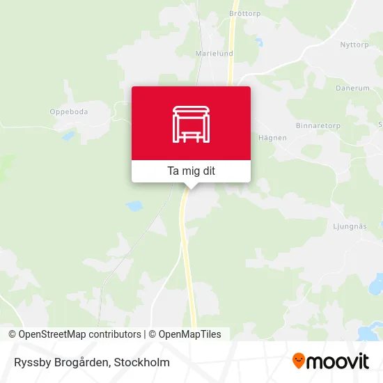 Ryssby Brogården karta