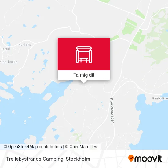 Trellebystrands Camping karta