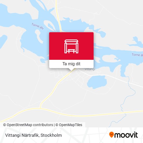Vittangi Närtrafik karta