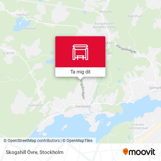 Skogshill Övre karta