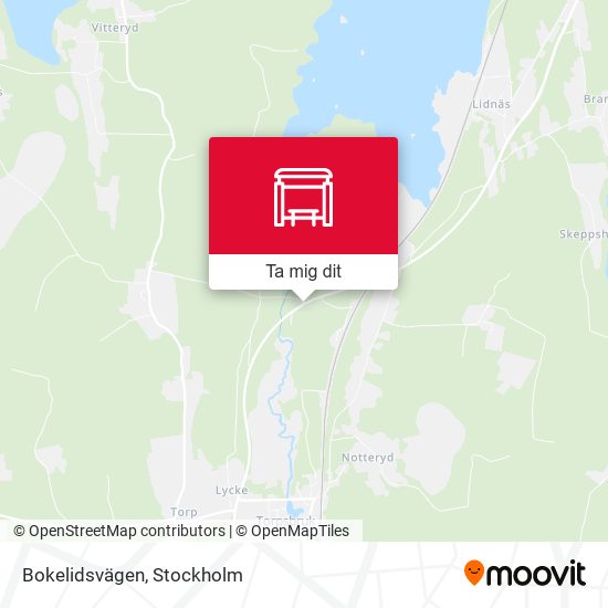 Bokelidsvägen karta