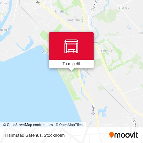 Halmstad Gatehus karta