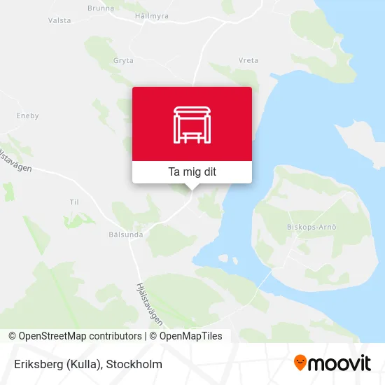 Eriksberg (Kulla) karta