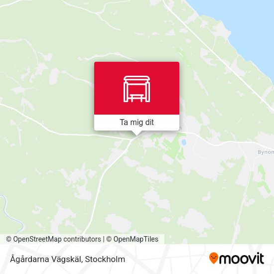 Ågårdarna Vägskäl karta