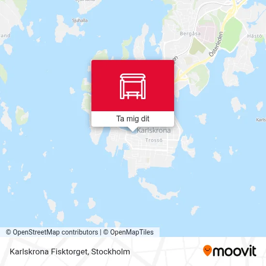 Karlskrona Fisktorget karta